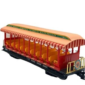 Vintage 1986 Walt Disney World Railroad Passenger Car Bright Disney Train 13”